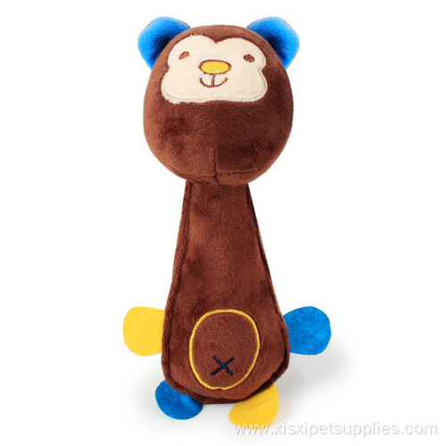 Chew Cartoon animals plush dog toy with sound